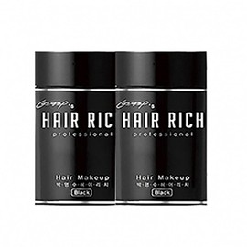 Hairich 박명수 헤어리치 흑채 2개 [검정색 + 사은품(어깨덮개/미니볼륨)] Park Myung-soo Hair Rich Hair Color 2 Pieces [Black + Bonus (Shoulder Cover/Mini Volume)]