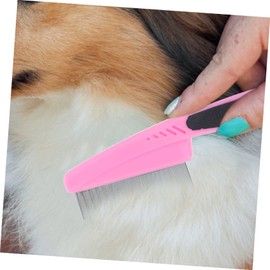 LALAFINA Hair Comb Fine Tooth Comb for Dandruff Brush Professional Scalp Brush Stainless Steel Pick for Women Men Boys and Girls