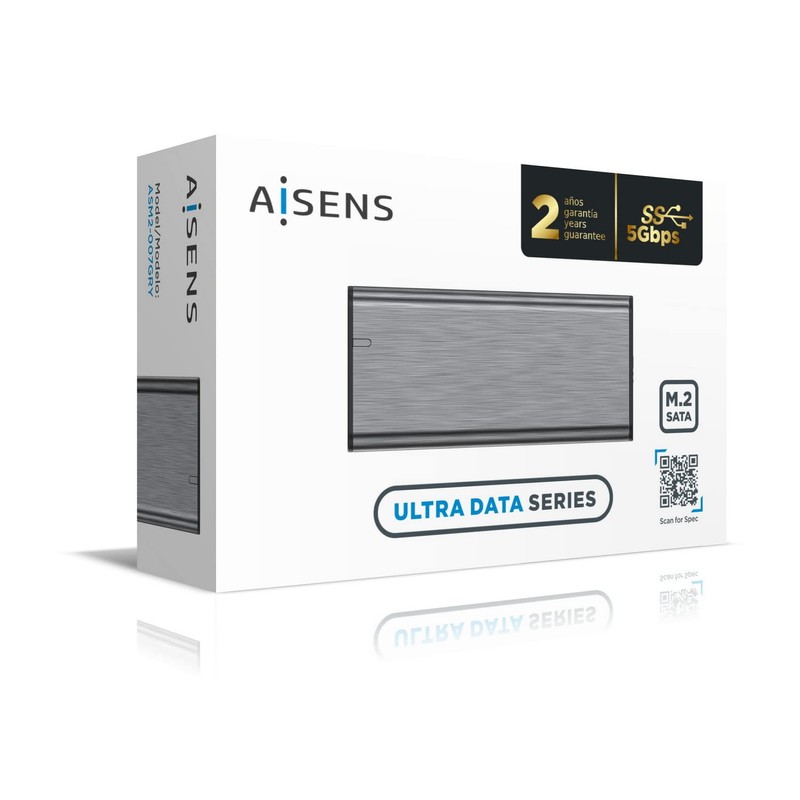 AISENS ASM2-007GRY M.2 NGFF SSD SATA A USB3.1 GEN1 external