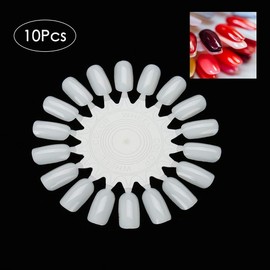 Rotekt 10Pcs/set Nail Display Stand False Tips Nail Polish Gel Palette Nail Art Practice Card
