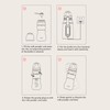 Quick Flush Baby Bottle Detachable Portable Press Rotate Quick Flush