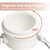 Anley 1.25" Plastic Flagpole Mounting Rings Set - Anti Wrap