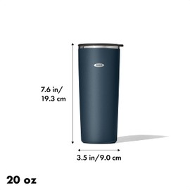 OXO Strive 20oz Insulated Tumbler with Sliding Lid - Dark Cobalt