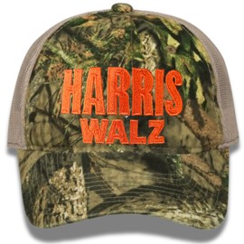 Jeados Harris Walz Camouflage Trucker hat, Kamala for President Camo Hat, Election 2024, Embroidered