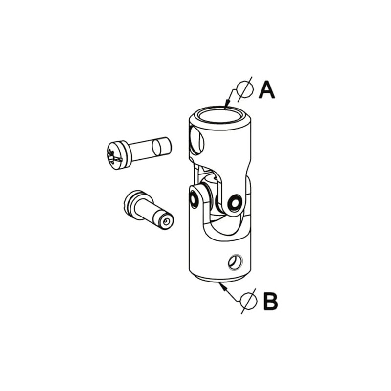 cyclingcolors Bolt for Roller Shutter Crank, 10 mm Hexagonal x