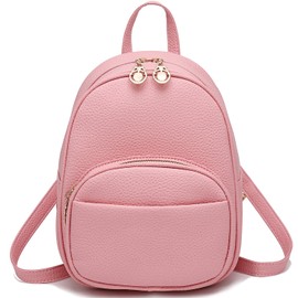 Mini Backpack for Women Girls Leather Backpack Purse Casual Small Daypack Bag with Pockets