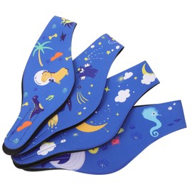 Mipcase 4Pcs Portable Swim Headbands Durable Bathing Ear Protection for Water Activities Adjustable Sbr Material Comfortable Breathable Design for Swimmers Pool Home Use