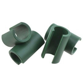 AYLIFU Garden State Connector Plastic State Tomato Trellis Clip Green 11mm/0.43 inch For Garden Metal Steel Plant Support Garden State Fixing Clips 30pcs