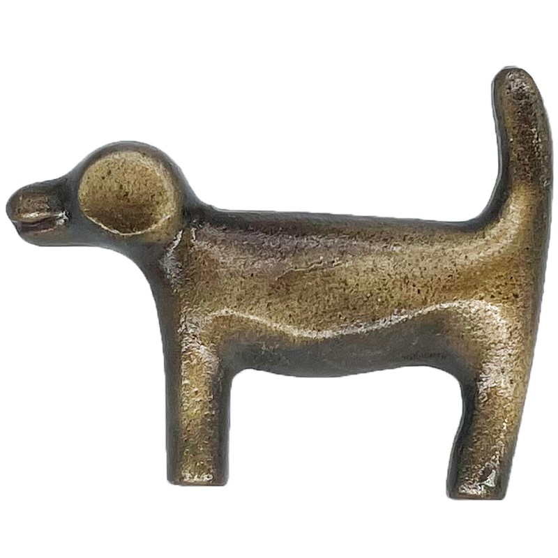 Antique Hardware Depot – 4” Dog Profile Handle - Animal