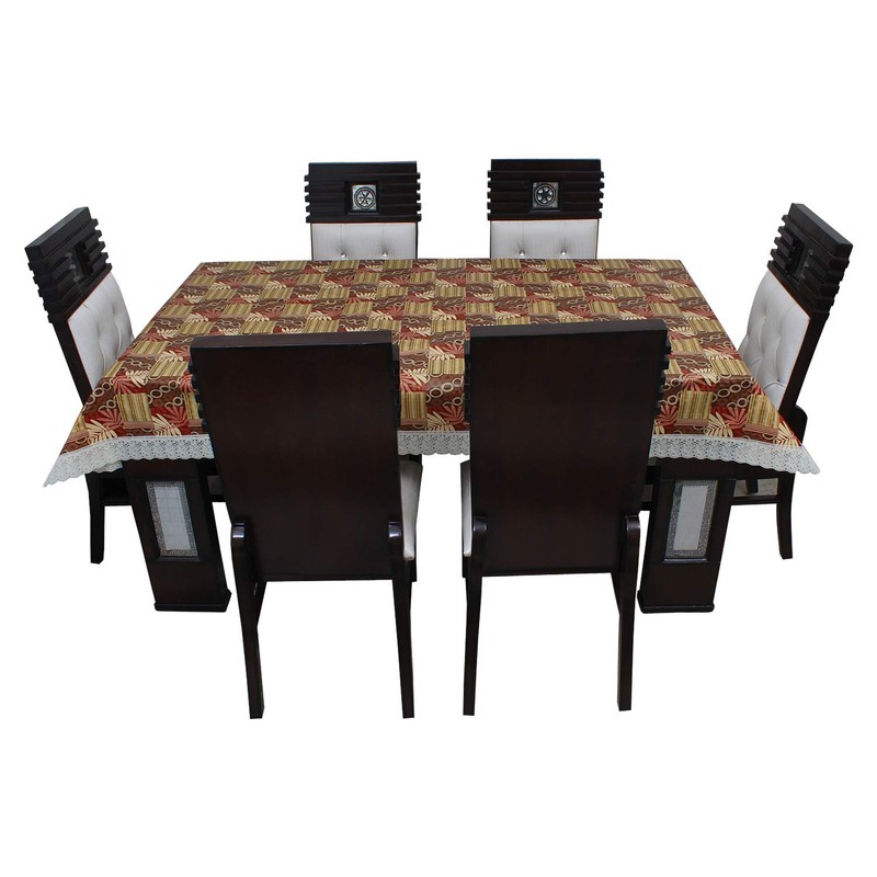 Dream CARETM Designer Waterproof Dining Table Cover 4 Seater 52x76