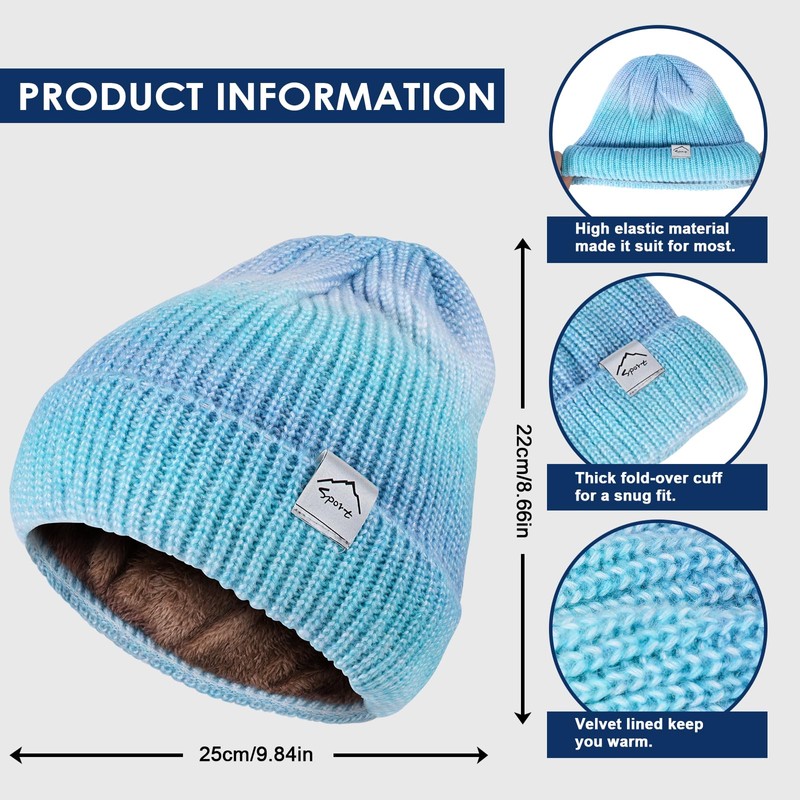 TAGVO Winter Hat and Loop Scarf Women's Winter Warm Hat