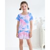 DISAUR Girls Short Sets 2 Piece Tie Dye Cute Outfits