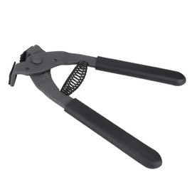 Leather Stitching Pliers, Handheld Leather Hole Puncher Carbon Steel Leather Stitching Pliers Silent Pliers Leather Prong Punch Tool 4mm (4mm-4 Teeth)