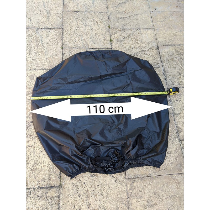 Speedwellstar Round Waterproof BBQ Cover Kettle Elasticated Hem Barbecue Heavy
