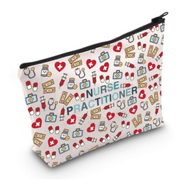 VAMSII New Nurse Gift Nurse Practitioner Week Gift NP Thank You Gift Zipper Pouch Makeup Bag (Nurse Practitioner)