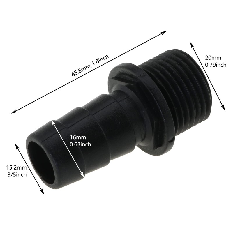 LUORNG 5IN1 Nozzles Kit for Fountain Pump, Aquarium, Fish Tank,