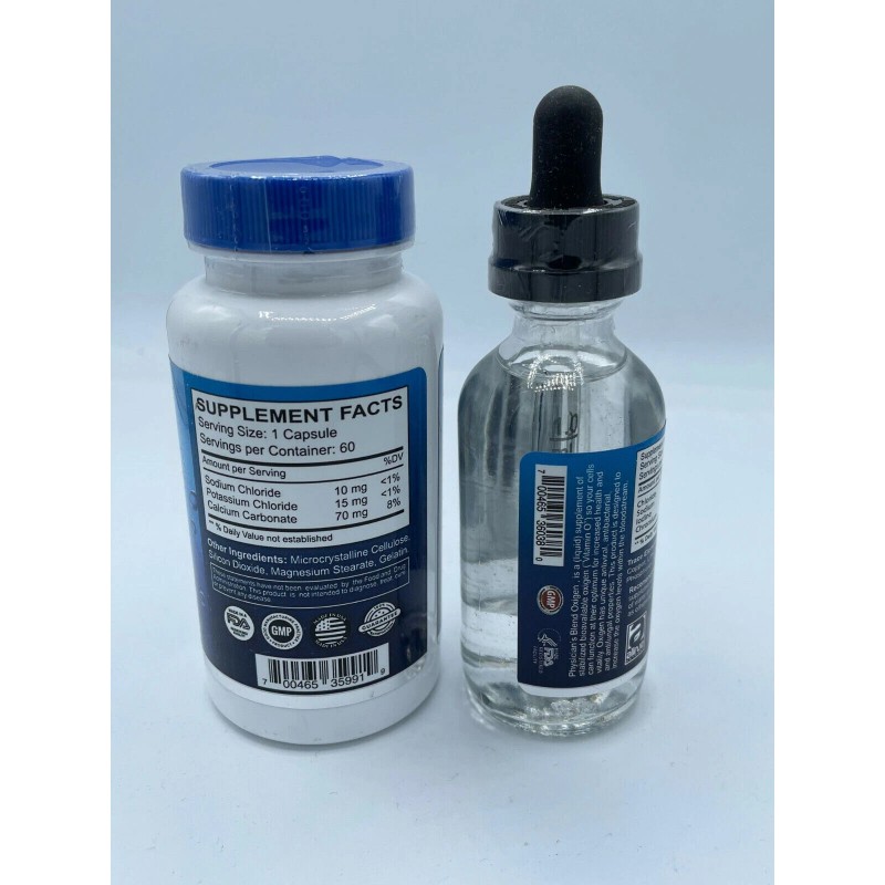 Allnue natural Oxygen O2 capsules & drops promotes healthy liquid