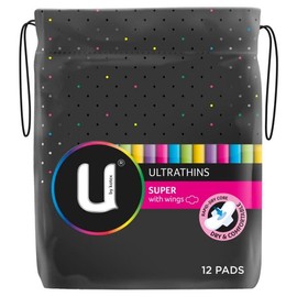 Kotex Buy U By Kotex Super Wing Ultrathins 12 Pack Online