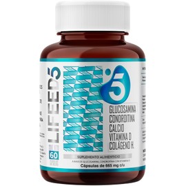 LIFEED5 Joints Glucosamina y Condroitina  60 cápsulas  665mg por porción