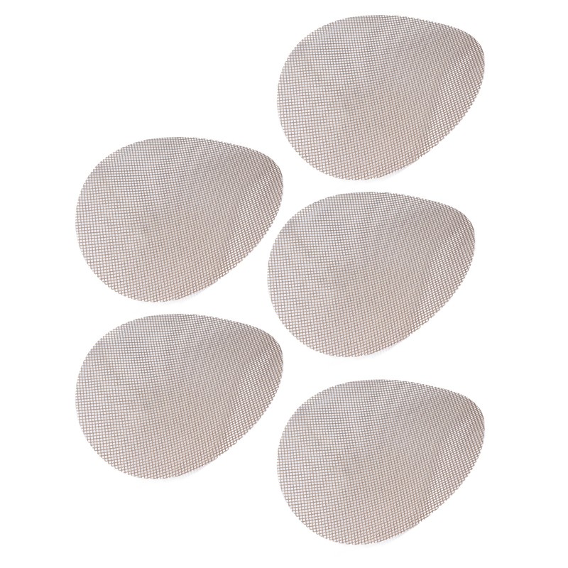 5Pcs High Temperature Resistant Barbecue Round Mat Reusable Non Stick