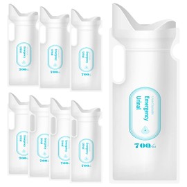 Adhafera Disposable Urine Bags with One Absorbent Cotton Sheet, 700ml Urinal Bags for Camping Travel Emergency and Traffic Jam, Pee Bags Gel for Man Women Children Patient and Pregnant