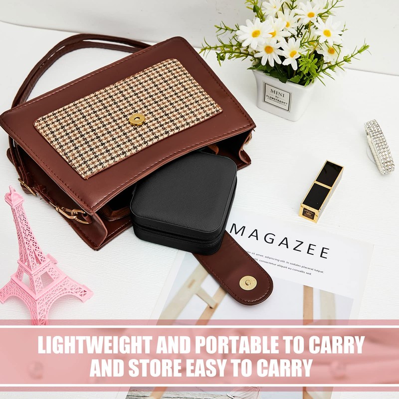 Taiyin 6 Pcs Travel Jewelry Case Organizer Bridesmaid Gift Boxes