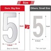Reflective Mailbox Numbers for Outside - 30 Pcs Waterproof Mailbox