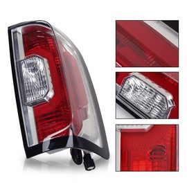 G-PLUS Tail Light w/Bulb Right Passenger Side Compatible with GMC Canyon 2015-2022(Submodel:Terrain,Denali,Base,SL,SLE,SLT,AT4,Elevation,Elevation Standard) 84328813 GM2801273 Red/Clear Lens
