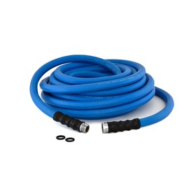 AG-LITE BSAL3450 3/4" x 50' Hot/Cold Water Rubber Garden Hose, 100% Rubber, Ultra-Light, Super Strong, 500 PSI, 50F to 190F Degrees, High Strength Polyester Braided