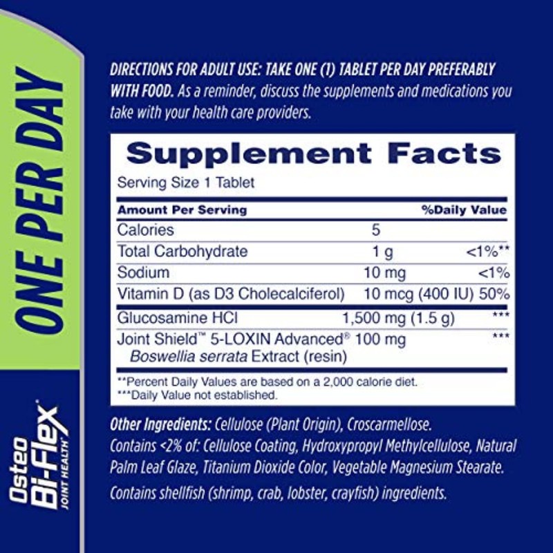 Osteo Bi-Flex Glucosamine with Vitamin D, One Per Day By