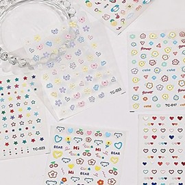 Nail art convex cute bear heart rabbit emboss sticker-WFHTR5Q emboss sticker - 163 / 네일아트 올록볼록 귀욤 곰돌이 하트 토끼 엠보스티커-WFHTR5Q 엠보스티커 - 163