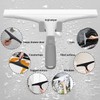 Anjinwiper Multi-Use Silicone Squeegee,Non-Slip Handle Cleaning Scraper with Adhesive Hook
