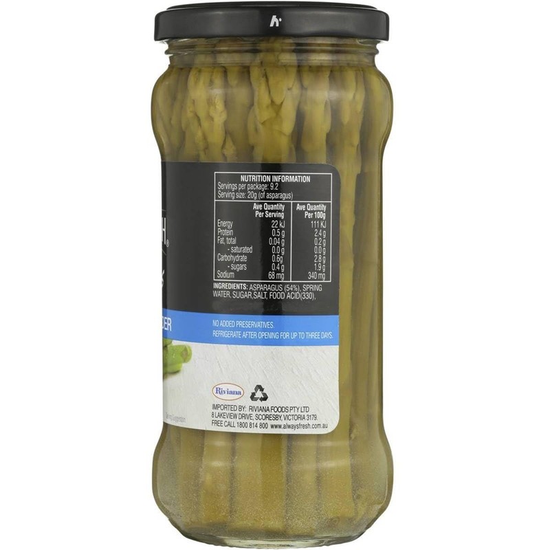 Always Fresh Asparagus in Springwater 340 g