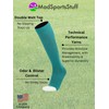 MadSportsStuff Pro Line Over the Calf Baseball Socks (Teal, X-Large)