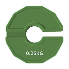 Comphic 1 Pc Gym Micro Plates Dumbbell Fractional Weight Plate Rubber Fractional Weight Plates Add-on Change Green 0.25KG
