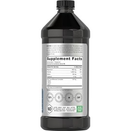 Horbaach Liquid Magnesium 16 fl oz | Vital Trace Minerals Complex | with Sulfate, Lithium, and Boron | Vegetarian, Non-GMO & Gluten Free Supplement