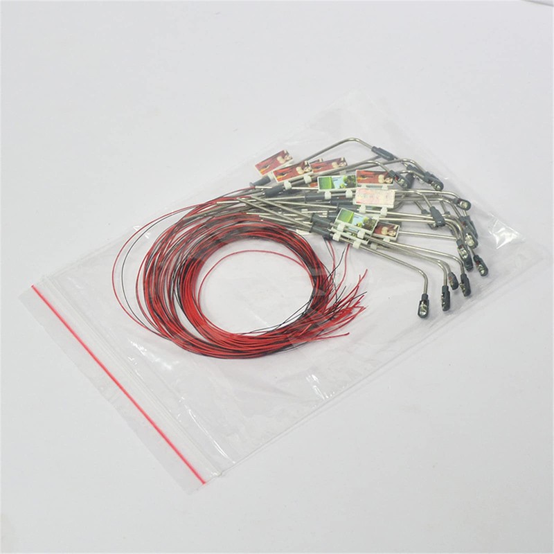 WANGCL 8PCS Model Railway Train Lamp Posts LED Street Light