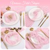 50 Pack Pink Cheesecloth Napkins 20x20 Inch Cloth Napkins Bulk