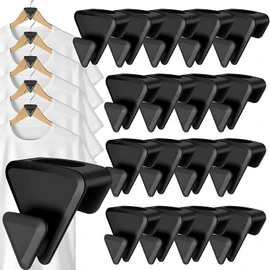 Spendeal 36 Pcs Clothes Hanger Connector Hooks, Space Saving Hanger Hooks, Hanger Extender Clips, Heavy Duty Cascade Hangers, Space Triangles Hanger for Organizer Closet, Fits All Hangers
