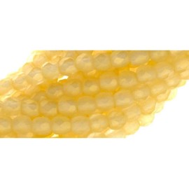 Yummy Treasures 2mm Sueded Gold Lame Czech Faceted Firepolish Glass Beads (50)