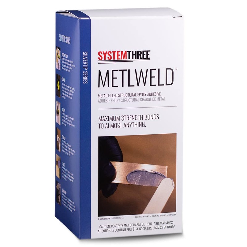 System Three MetlWeld Epoxy Adhesive, Quart Kit