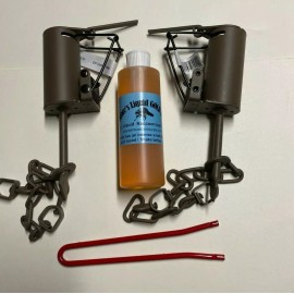 FPS 2 Duke DP Dog Proof raccoon kit ,1 DP setter & 1 Liquid Gold Bait trap NEW SALE