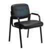 Sweetcrispy Leather Waiting Room Chair, Comfy Guest Chairs with Padded