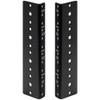 NavePoint 4U Vertical Rack Rail Pair DIY Kit with Hardware,