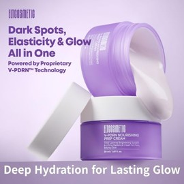 ELT V-PDRN Nourishing Prep Cream - Firming & Hydrating Glow Face Cream - Rose PDRN & Triple Vitamin C - Peptides, Collagen, NAD+, Hyaluronic Acid & Pa