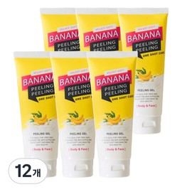 Banana peeling peeling gel one shot care large package celebrity bathroom item YouTube hot topic yellow barrel home care, 12 pieces, 200ml / 바나나 필링필링젤 원샷케어 대용량패키지 연예인욕실템 유투브화제 노란통 홈케어, 12개, 200ml