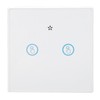 Smart Wall Touch Switch 433MHz Tempered Glass Panel Wiring Free