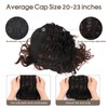 Brown Curly Wig Men 70s 80s Short Fluffy Afro Brown