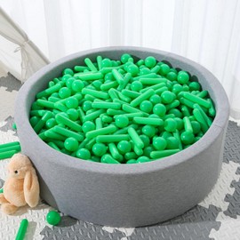 STARBOLO Ball Pit Balls for Kids- 120pcs Crush Proof Plastic Toy Balls for Toddler Ball Pit, Ball Pit Play Tent, Baby Pool Water Toys, Party Decoration, 5.12inches and 2.2 inches