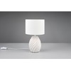 Reality Leuchten Melva R51771031 Table Lamp, Ceramic Base Matte White,
